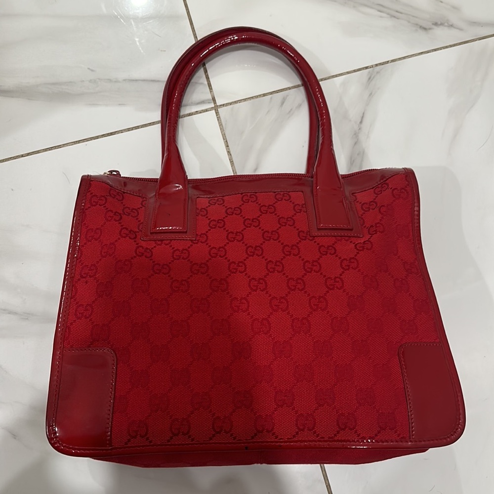 Vintage Red Gucci handbag